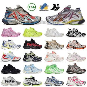 Designer Track Runners Sneakers 7.0 Chaussures décontractées plate-forme marque Graffiti White Black Women Men Tracks Trainers Runner 7 Tess S.Gomma 10 Brand Trainers