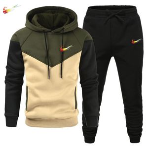 Designer Survêtement Casual Sportsuit hommes Sweats Sweats Sportswear Manteau Pantalon Hommes Ensemble Sweat Joggeurs À Capuchon