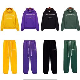 Diseñador de chándal para hombre otoño ropa de invierno sudaderas con capucha jerseys con capucha hombres mujer de gran tamaño streetwear verde amarillo púrpura negro