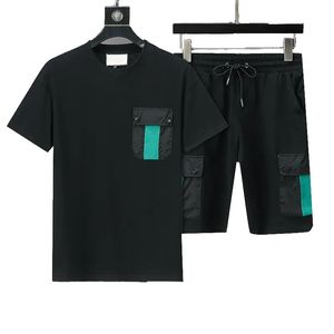 Chándal de diseñador Chándal para hombre Cartas Moda de verano Ropa deportiva Mangas cortas Jersey Jogger Pantalones Trajes O-cuello Sportsuit