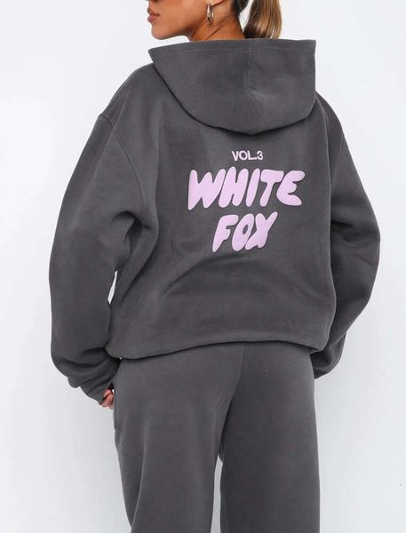 Survêtement de créateur White Fox Sweat à capuche Ensembles Deux 2 pièces Ensemble Femmes Vêtements pour hommes Sportif Pull à manches longues à capuche 12 couleurs Printemps Automne Hiver 14ess