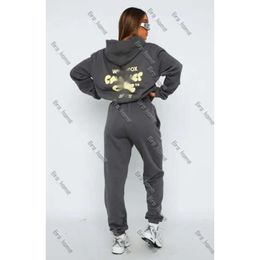 Designer trainingspak Whitefoxs Hoodies Sets Twee 2-delige set Dames Herenkleding Set Sportieve trui met lange mouwen Capuchon 12 kleuren Lente Herfst Winter Wit Foxx 837