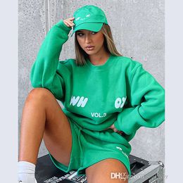 Designer Tracksuit Femmes Sweins Sports Sports Casual Swets Sweve Sweat à manches longues Sweat à capuche à capuche et pantalon de survêtement Casual 2pcs Jogging Costume