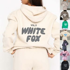 Designer Survêtement Femmes White Fox Sweat À Capuche Ensembles Deux 2 Pièces Ensemble Femmes Vêtements Vêtements Ensemble Sportif À Manches Longues Pull À Capuche Survêtements