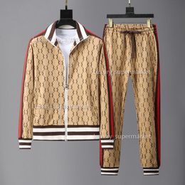 Designer Tracksuits G Print Mens Casual Street Leisure Fashion Streetwear pullover Sweatshirts lange mouwen jas en broek hoodie set aaaaa1