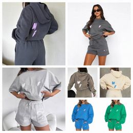 Designer Tracksuits Womens White sets Foxs Hoodies Two 2 Pieds set Fashion Sports Tracks Clees Long Sleets Pullover Femmes à capuche Foxx Streetwear Track