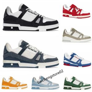 Designer Trainer Heren Dames Casual Schoenen Zwart Wit Denim Geel Hemelsblauw Groen Luxe Fluweel Suede Mode Heren Sport Dames Sneakers 36-45 L2