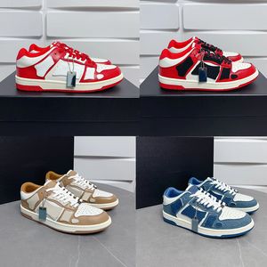 Designer Trainer skeletschoenen Skel-Top Lage Vrijetijdsschoen Skeletbeenderen Loopschoen Dames Heren Retro Sneakers Zwart Wit Veters