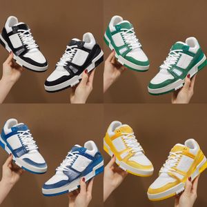 Designer Trainer Sneaker Virgil Chaussures décontractées Coube en cuir Abloh noir blanc vert rouge Blue Superpositions plate-forme extérieure