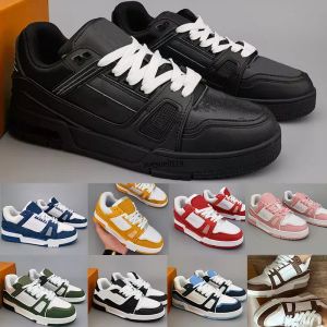 Designer Trainer Sneakers Men Shoe Casual Chores Fashion Low Top Shoe Plateforme en cuir Slee Sloe Eur 36-45
