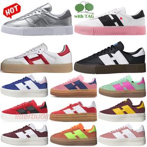 Baskets de créateurs originales SambasVegan OG chaussures décontractées pour hommes femmes blanc gomme Valentine Core noir extérieur plat sport baskets taille 36-45