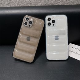 Designer Transparent Coussin D'air Téléphone Cas Antichoc iPhone Cas Pour iPhone 14 13 12 11 14Pro Plus Pro Max Pro Max Xs Max Epacket