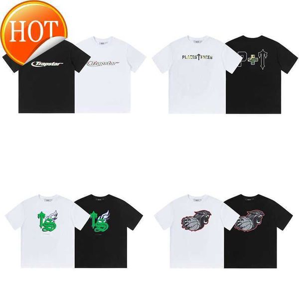 Designer Trapstar Flame Classic T-shirt Dice Gradient Camo Lettre Camou