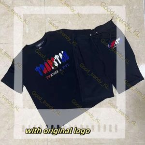 Designer Trapstar T-shirt Tiger Tracksuit Hoge kwaliteit Letter Borduurde korte mouwen UK Boor London Shirts en Shorts Set Central Cee Same Style Sportswear 340