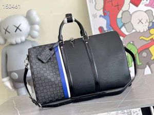 Designer Travel Bag 45 cm Leather Luxe Luxe grote capaciteit buiten sporttas heren en dames handtas merk getij