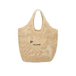 Designer Voyage Hommes Évider Paille Weave Sac De Plage De Luxe Raphias Cross Body Femmes Sac À Main Fourre-tout Épaule Shopper C 819