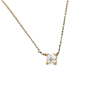 Designer Trend Carter Gold ketting Grote os -kop enkele diamant dames vier klauw één hanger Eenvoudig sleutelbeen ambacht high -end