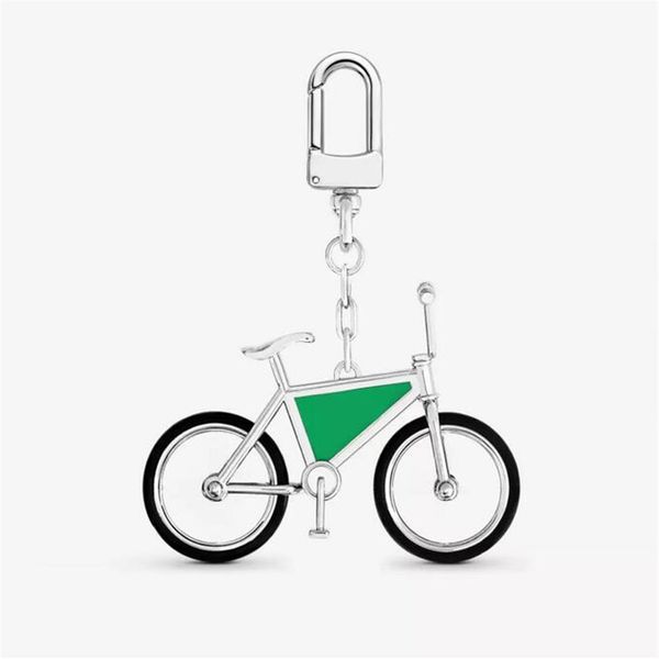 Diseñador Tendencia Menta Verde Bicicleta Llaveros Alta calidad Marca de lujo Metal Bolsa de bicicleta Decoración Colgante Llaveros Pareja Regalos Key252w