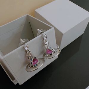 Designer Trend Stud oorbellen Vivian Luxe Women Fashion Jewelry Eary Eary Metal Pearl Earring Cjeweler Westwood Woman 465