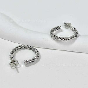 Boucles d'oreilles tendance de créateur, bijoux de luxe, boucles d'oreilles en argent Sterling 925, en forme de C, LTFN