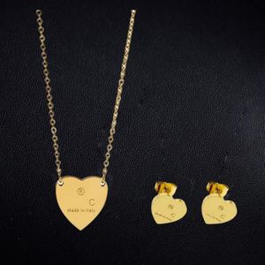 Designer trendy gouden ketting voor vrouwen luxe brief gegraveerde ketting kettingen paar sieraden