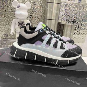 Designer Trigreca Casual Chaussure Réfléchissant Italie Baskets Hommes Femmes Sneaker Chaussure Multicolore En Daim Triple Noir Tacheté Flèches Baskets