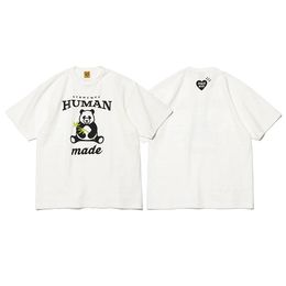 Designer Tshirt Marque Human Make Shirt Human Make Fun Imprime Bamboo Graphic Y2K Coton Coton Colaire à manches HARAJUKU HM T-shirt pour hommes Femmes Human Made Shirt Oversize 363