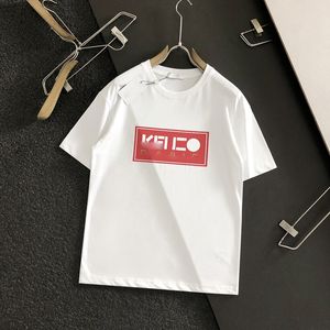 Designer t-shirt man dames tees nieuwe mode 100% katoenen t-shirt zomer korte mouw casual met merkbrief hoogwaardige ontwerpers t-shirt CRD2403234-8.7 Sky