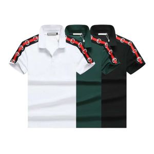 Designer Tshirt Mens Basic Business Polo's T-shirt Mode Frankrijk Merk Mannen S T-shirts Geborduurde Polo's Armbanden Brief Badges Polo352