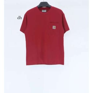 Designer Tshirt Mens Carhartshirt T-shirt pour femmes purs coton de travail poche mode tendance rue à manches courtes tshirt hip hop chemises lâches tees s-xxl dd