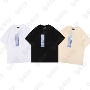 Camiseta de diseñador Moda para hombre Camiseta Kith de lujo Adorno clásico de la Torre Eiffel Camiseta gráfica Camisetas de algodón de ajuste relajado para hombres