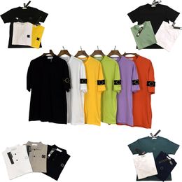 Designer Tshirt Mens Tshirt Stoneisland Men Tshirt High Quality Sports Sports Coupées Princed Womens Tshirt Fashion Street Sleeve Short