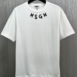 Camiseta de diseñador Nueva camiseta Camiseta de lujo para hombre Negro Color blanco Letras Ms Algodón puro Manga corta C1 Transpirable Hombres Camisas Mujeres Camisetas thekhoi CXD240311-12