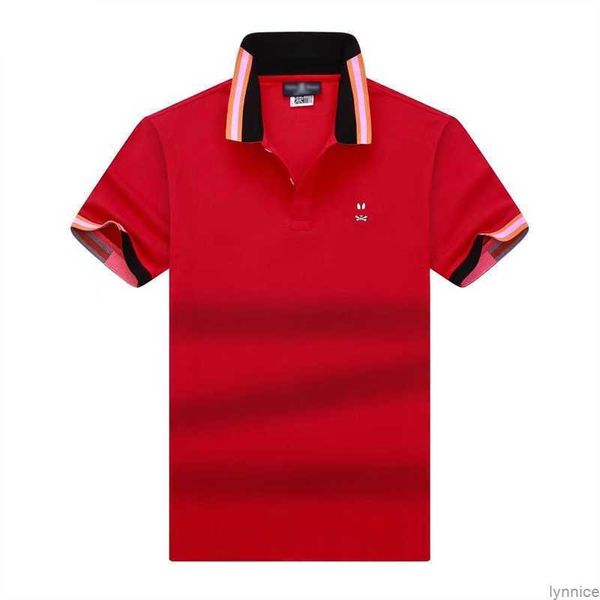 Camisetas de diseñador camisetas para hombres polos camisetas psicológicas de conejo camiseta de polo de negocios tops de calles high street 2024 r217