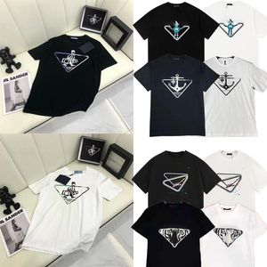 Designer Tshit Tshirt Fashion Trend pour hommes Tshirt plus taille S-XL High Street Letter Imprimé Couchée courte