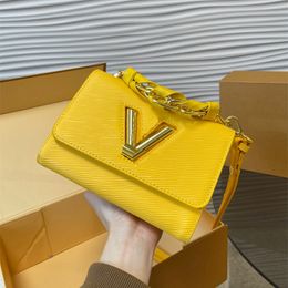 Diseñador Twist Bag Women Luxurys bolsas bolsas para mujeres