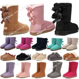 bottes de designer ugh pantoufles d'australie tasman tazz femmes plate-forme bottines d'hiver botte de neige classique cheville arc court mini fourrure noir marron rose bottes chaudes