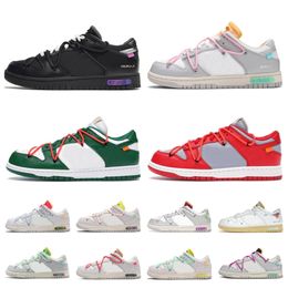 Ontwerper UNC SB Low Casual hardloopschoenen Dear Summer Lot 1 34 van 50 University Red Pine Green White The 50 TS Night Of Mischief Chunky Heren Dames Sporttrainers Sneakers