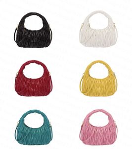 Designer Sacs Hobo Sacs en satin mini sac à main Miui Wander Luxury Women's Mens Gold Grak