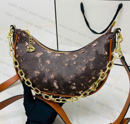 Diseñador Axilas Bolsos pequeños Bolsos de mujer Bolso de hombro Hobo suave CO ACH Media luna Señoras Baguette Monedero Correa de cadena Bolsas de croissant Tendencia de moda Buen partido