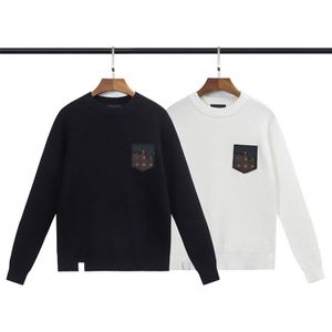 Designer Unique Sweater Classic Pocket Decoration Sweatshirts Hoodies voor heren Verkrijgbaar in zwart-wit