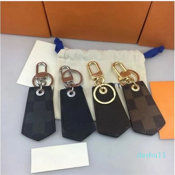 Designer unisexe clé portefeuille en forme de porte-clés pendentif lettre d'affaires plaid hommes voiture porte-clés dames porte-clés femmes sac fourre-tout pendentif