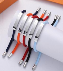Designer Unisex Lederen Touw Armbanden Hoge Kwaliteit voor Man Vrouw Bedelarmband Sieraden Paar Verstelbare Bangle 5 Kleur met BOX2411800