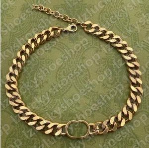 Designer Unisex Kettingen Cubaanse Choker Ketting Collares Punk Gold Sliver Chunky Dikke Link Chain voor Vrouwen Mode-sieraden