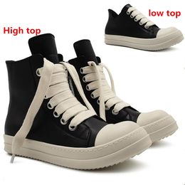 Ontwerper Unisex Dames Klassieke Enkellaarzen Straat Dancing Rock Zwart Lederen Mannen Boot Lace Up Hoge Top Korte Laarzen Causale Schoenen Vrouw Mode Sneakers Size35-47