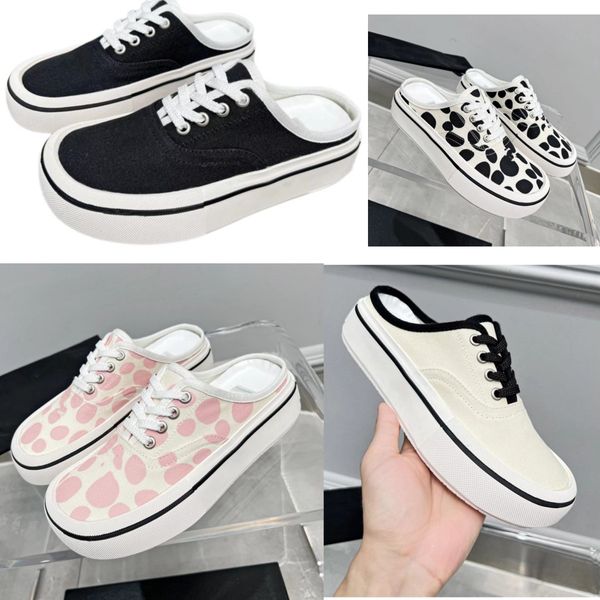 Zapato superior de diseñador, zapatillas de deporte para mujer, zapatillas de deporte retro, zapatillas de lona de algodón, zapatillas de deporte de goma de mezclilla blancas y negras, zapatos informales