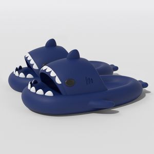 2024 Chaussures de qualité supérieure Sandale Summer Shark Slippers Slides Chaussures à semelles épaisses Sandales plates Rainbow Flip Flops Slippers