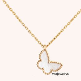 Ontwerper Van Clover Armbanden vlinderketting 18K roségouden hanger ketting VAN luxe merk ketting sieraden van hoge kwaliteit verkleurt niet