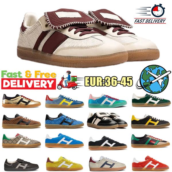 Designer Vegan Chaussures hommes Femmes Originales Og Chaussures décontractées Leopard Pink Velvet noir blanc Gum Galles Bonner Mentes Femmes Outdoor Sneakers Sports Trainers Sports 36-45