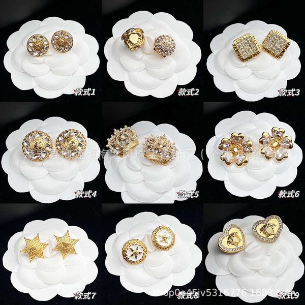 Designer vercaces versages bijoux queen fanjia medusa olsuts avec des boucles d'oreilles circulaires de tête humaine tatouée